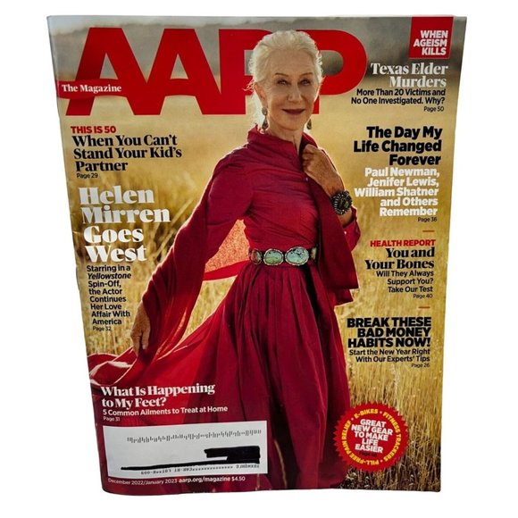 AARP Magazine December 2022 January 2023 Helen Mirren Break Bad Money Habits - Picture 1 of 8